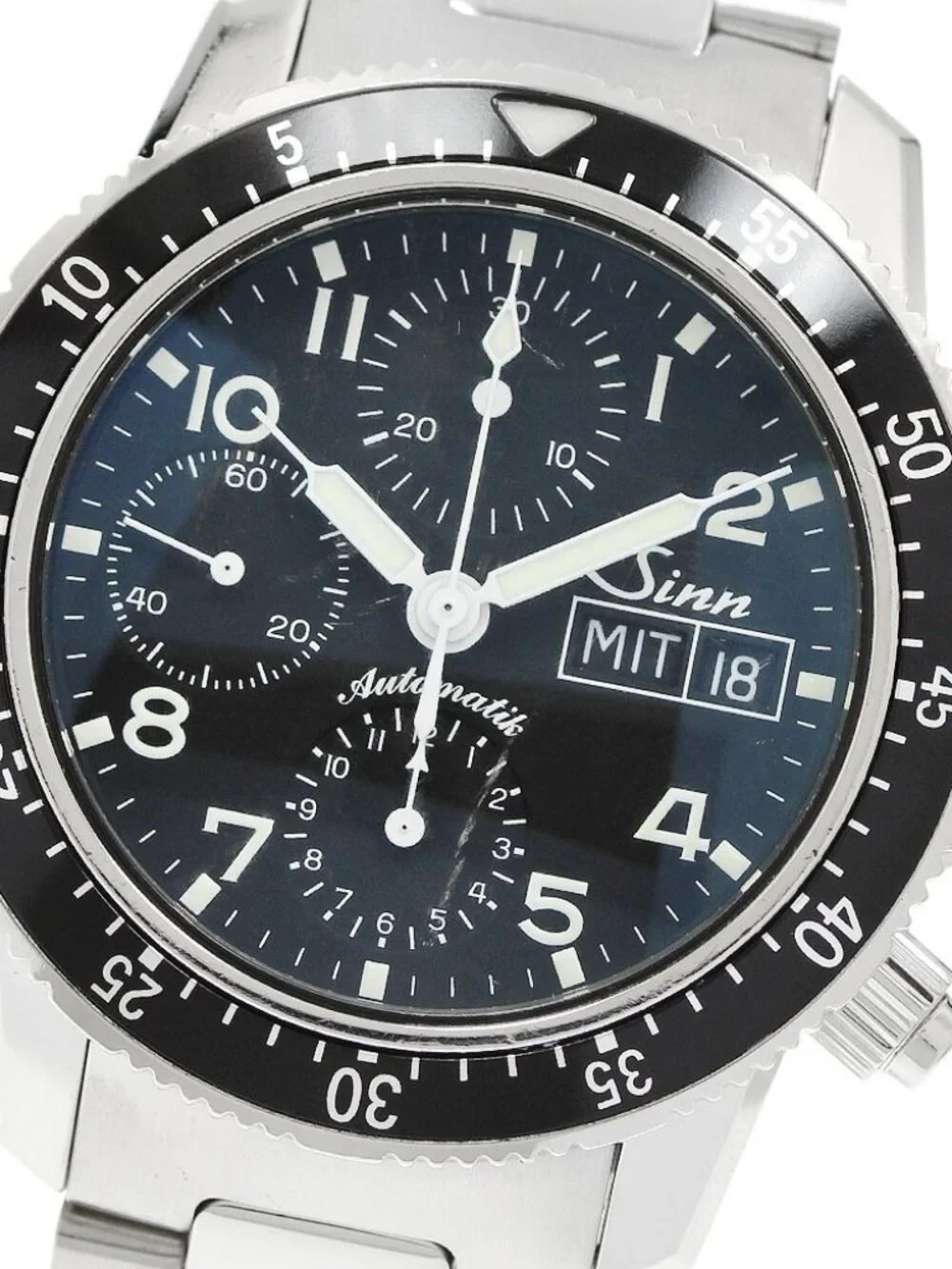 Sinn 103.B.SA.AUTO Chronograph day date black Dial Automatic Men's Watch_953617